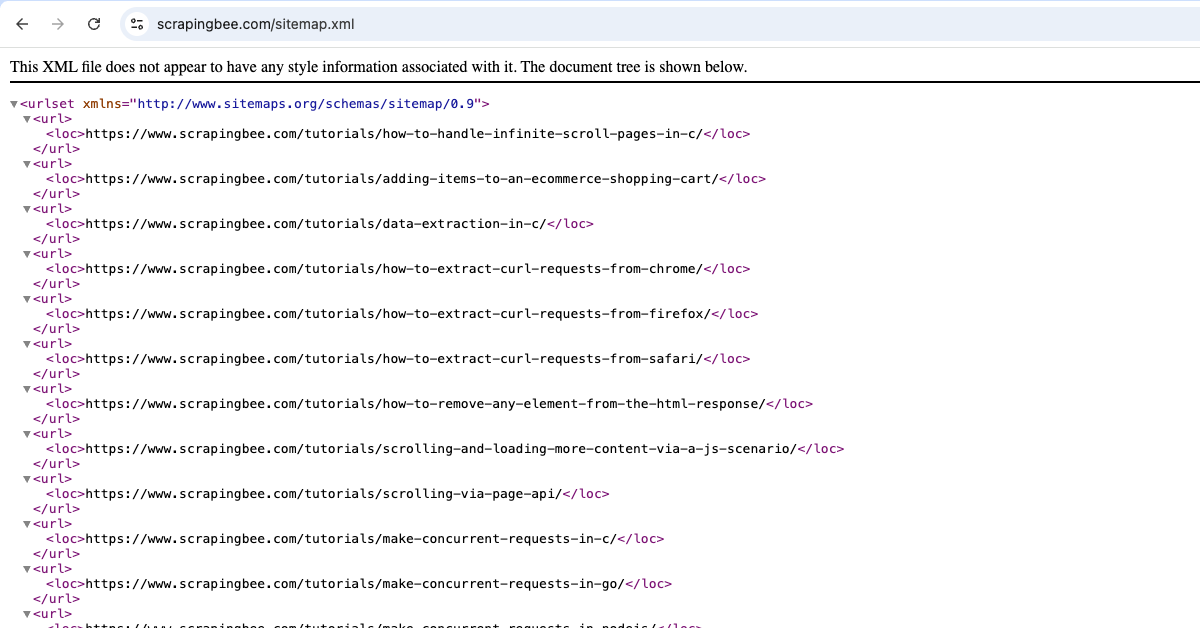 Create a sitemap link extractor using ScrapingBee in N8N