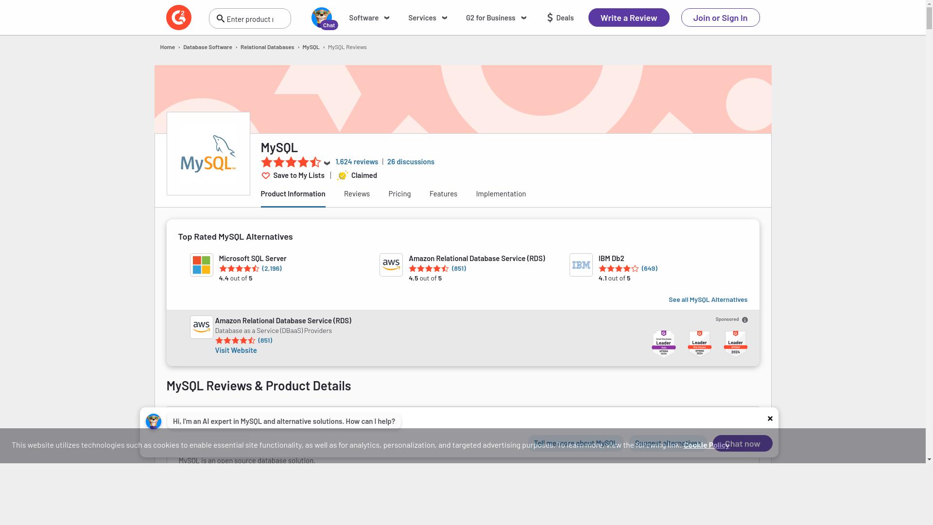scrapingbee web scraping api bypassed the cloudflare anti-bot protection in G2 website